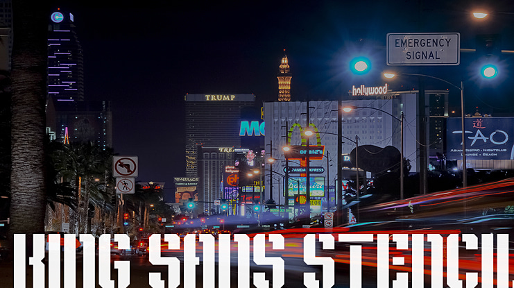 KING SANS STENCIL Font