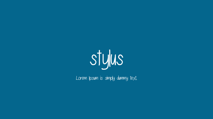 stylus Font