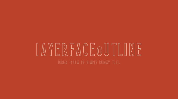 LayerfaceOutline Font