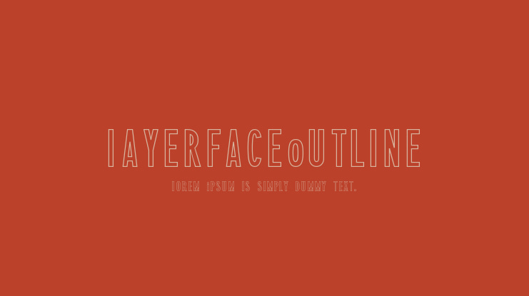 LayerfaceOutline Font