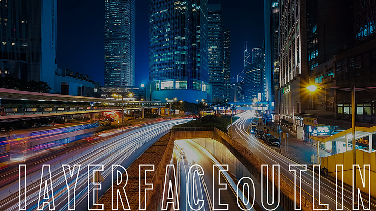 LayerfaceOutline Font