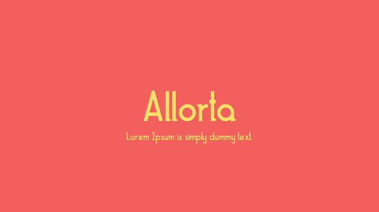 Allorta Font Family