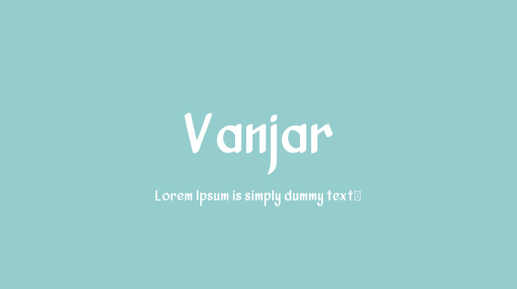 Vanjar Font
