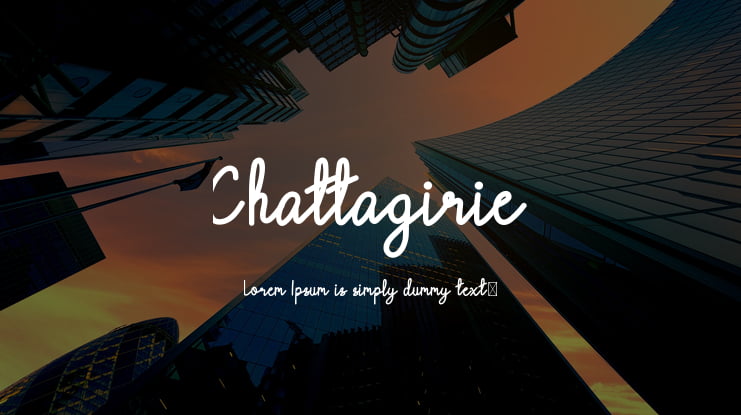 Chattagirie Font Family