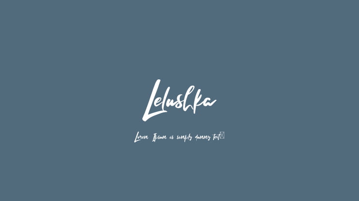 Lelushka Font