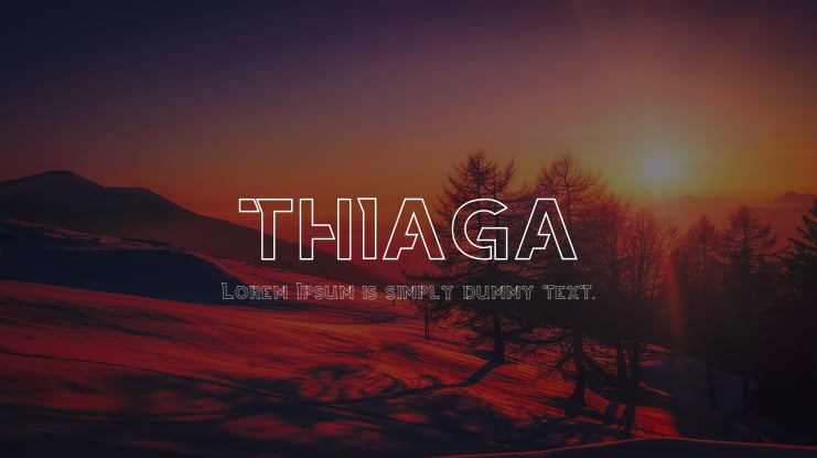 THIAGA Font Family