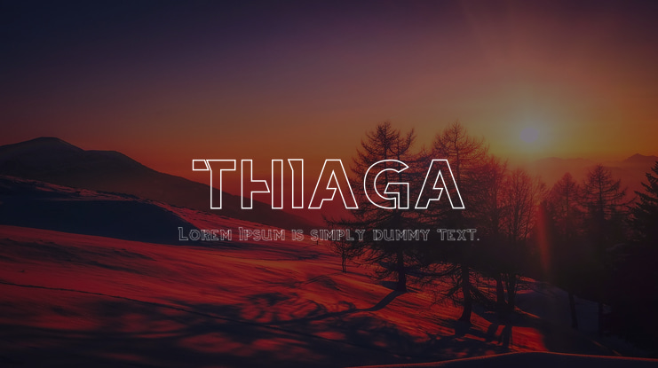 THIAGA Font Family