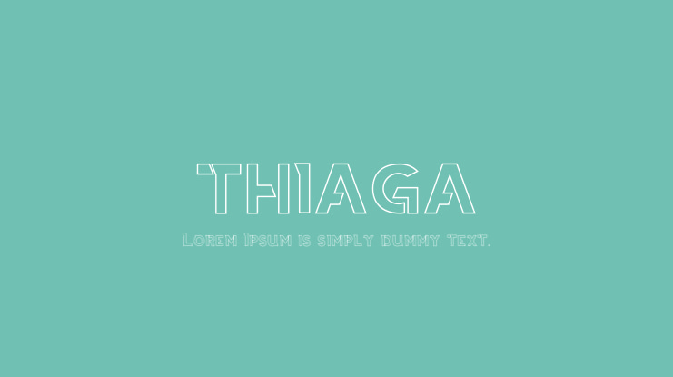 THIAGA Font Family