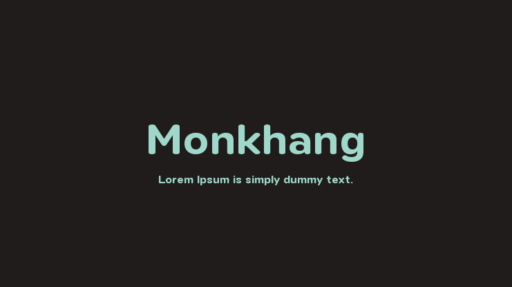 Monkhang Font