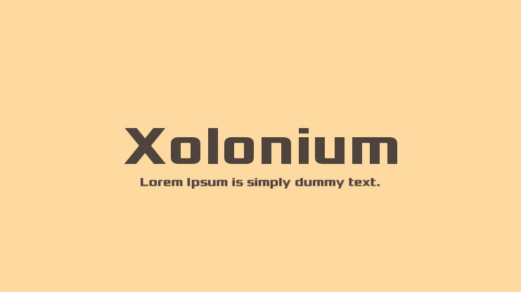 Xolonium Font Family