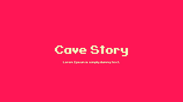 Cave Story Font