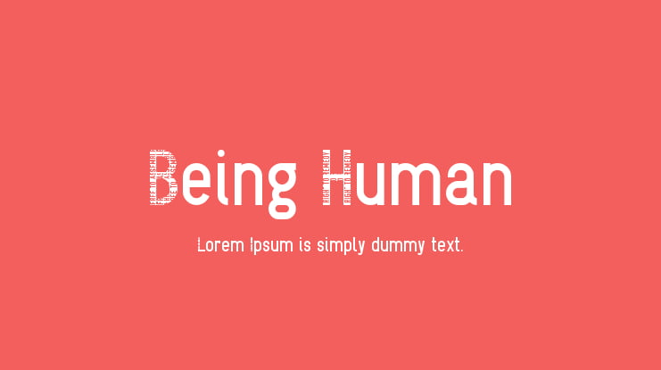 Being Human Font
