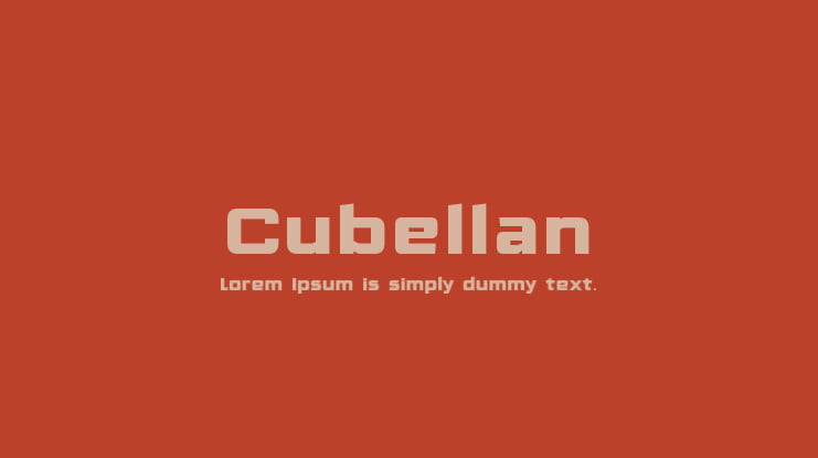 Cubellan Font Family