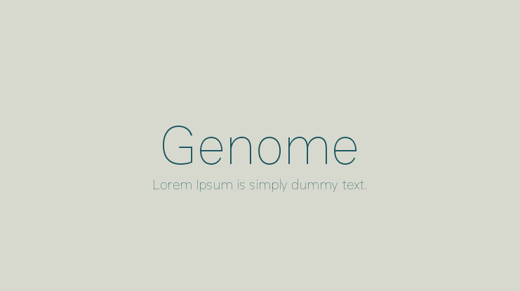 Genome Font