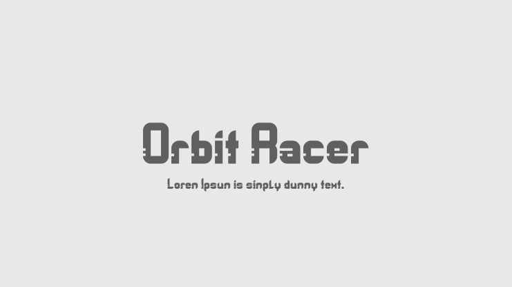 Orbit Racer Font