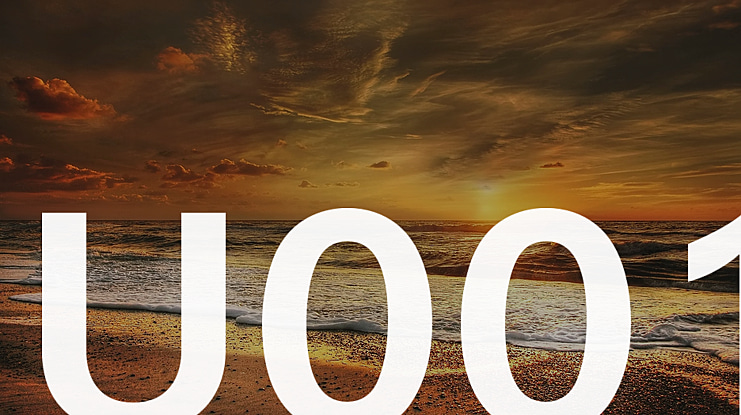 U001 Font Family