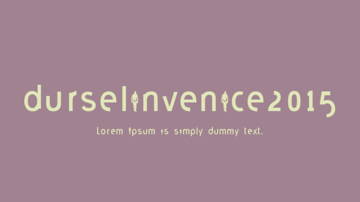 durselinvenice2015 Font Family