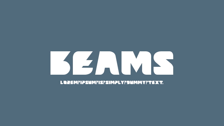 Beams Font