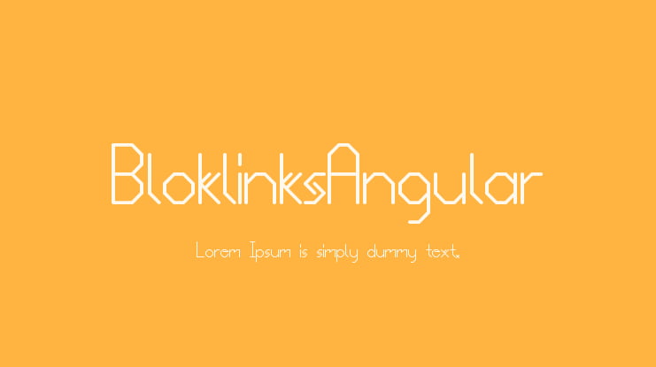 BloklinksAngular Font