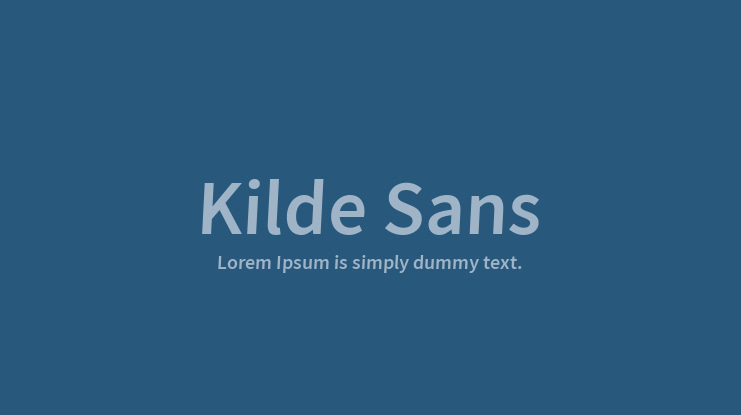 Kilde Sans Font Family