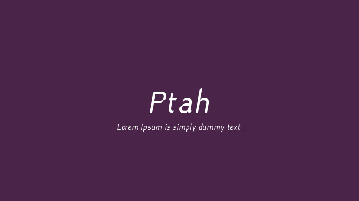 Ptah Font Family