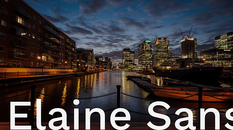 Elaine Sans Font Family