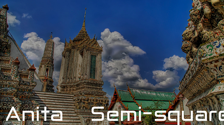 Anita  Semi-square Font