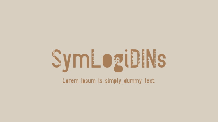 SymLogiDINs Font Family