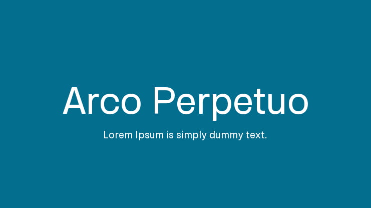 Arco Perpetuo Font