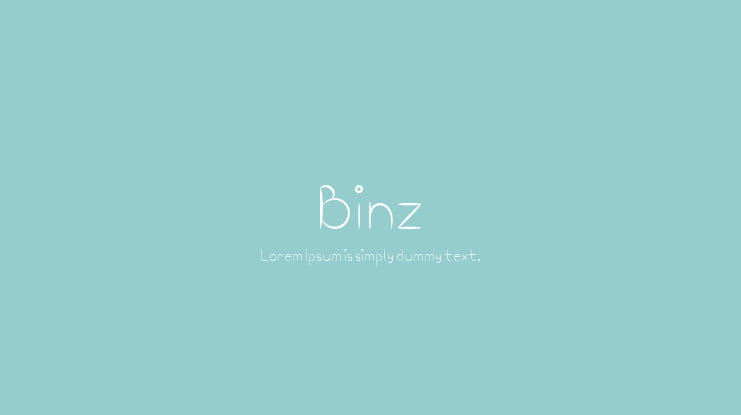Binz Font