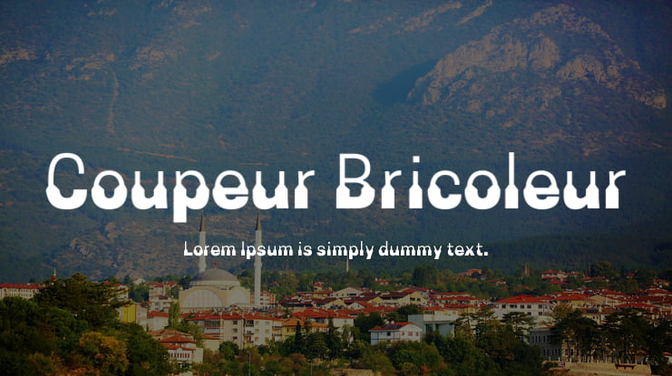Coupeur Bricoleur Font Family