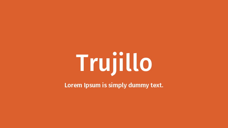 Trujillo Font Family