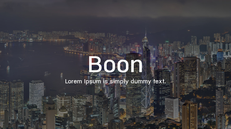 Boon Font Family