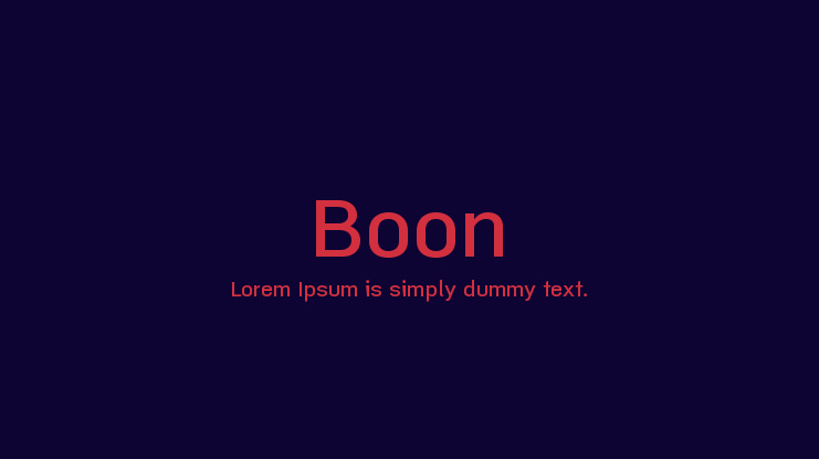 Boon Font Family