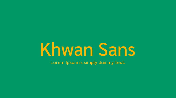 Khwan Sans Font Family