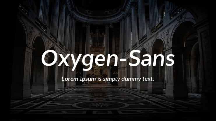 Oxygen-Sans Font Family