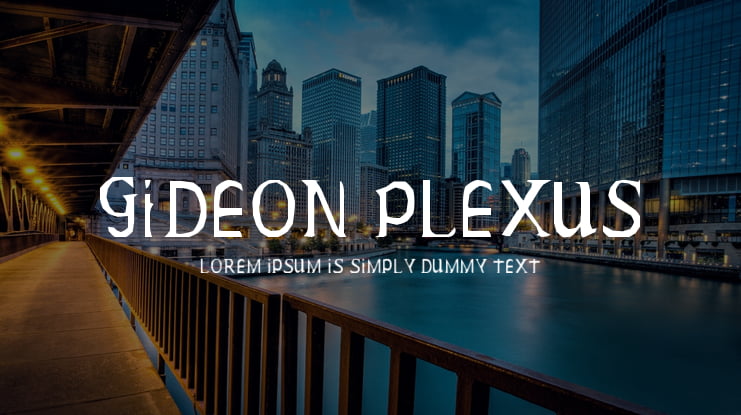 Gideon Plexus Font