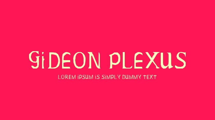 Gideon Plexus Font