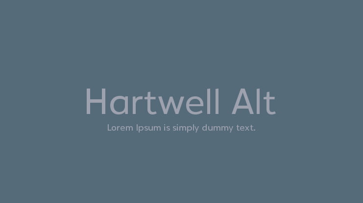 Hartwell Alt Font Family