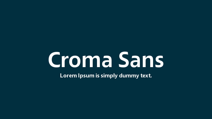 Croma Sans Font Family
