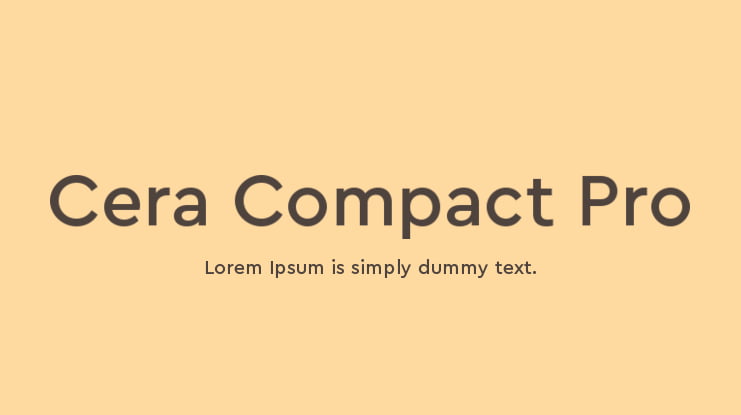 Cera Compact Pro Font Family