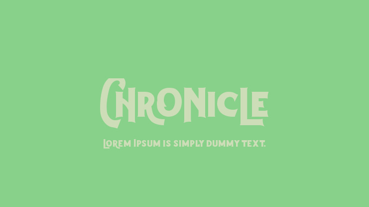 CHrONicLe Font