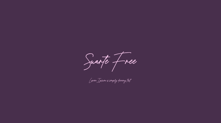 Suarte Free Font