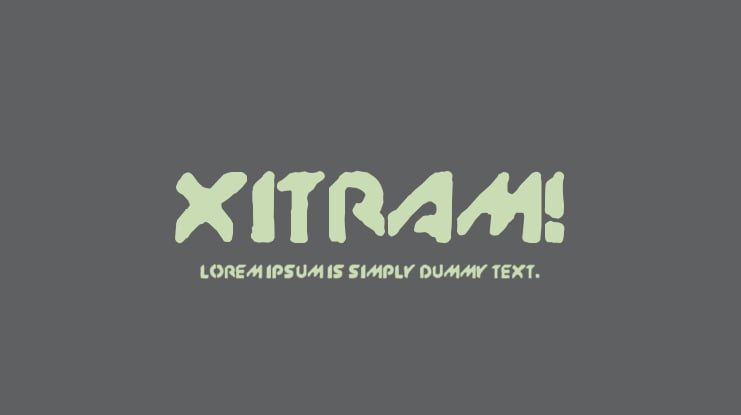 XitRAM! Font
