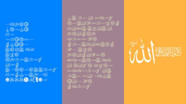 font islamic color