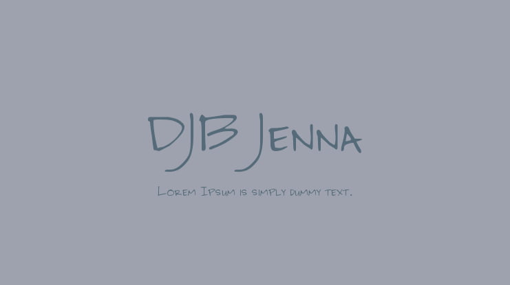 DJB Jenna Font