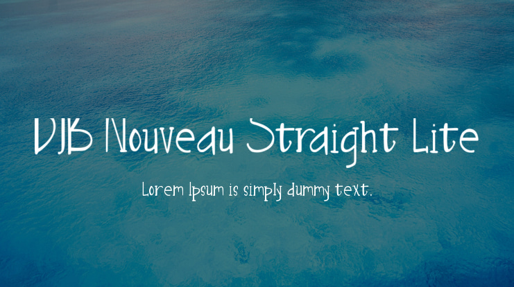 DJB Nouveau Straight Lite Font Family