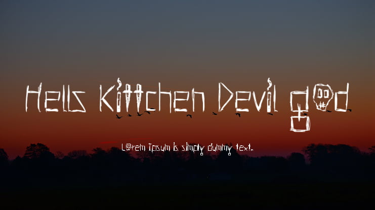 Hells Kittchen Devil God Font