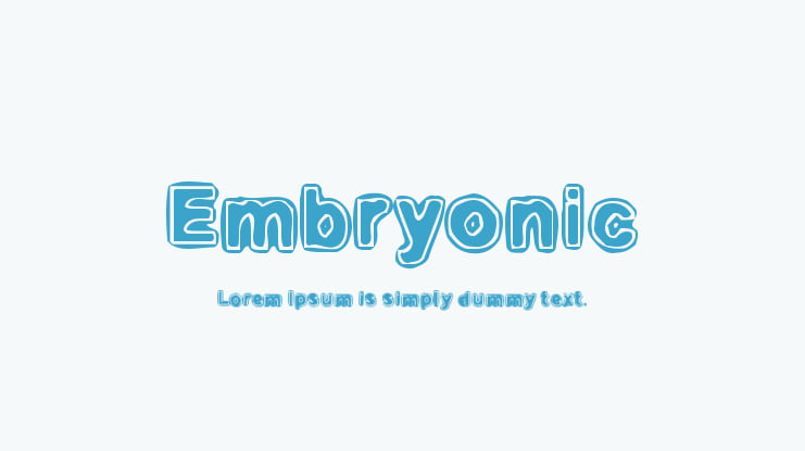 Embryonic Font Family
