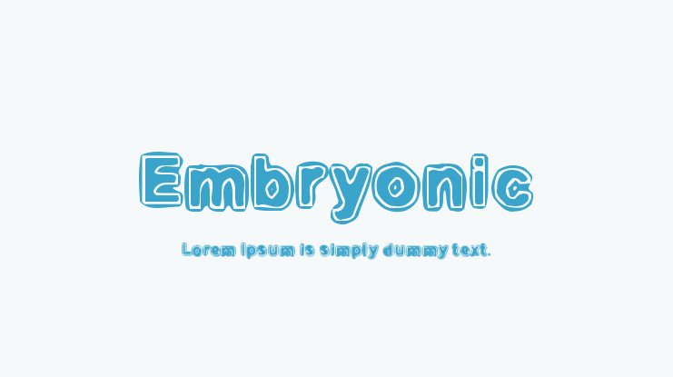 Embryonic Font Family